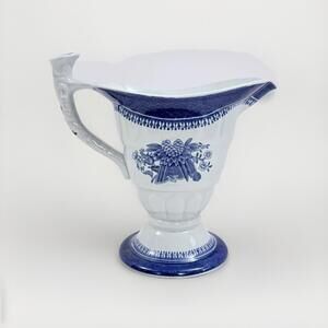 ❤️SOLD❤️Vintage Spode  Pitcher Creamer Blue England New Stone Italian 5.5"